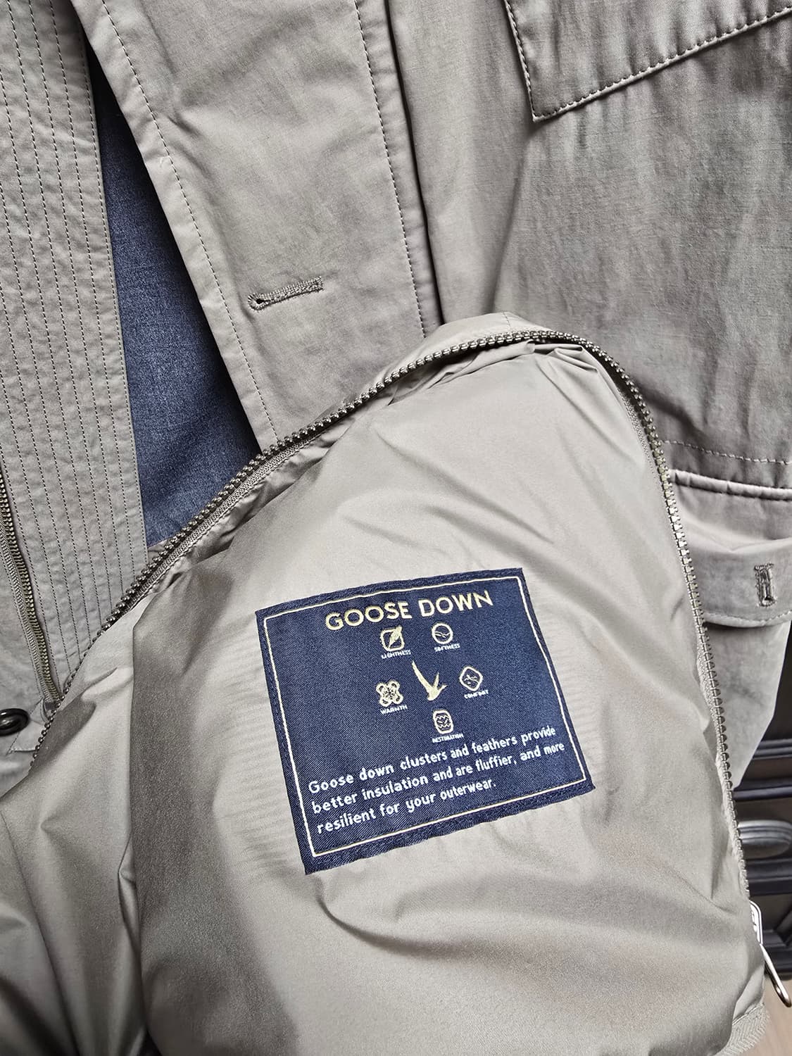 맨온더분 트랜치코트 서미오버핏 46사이즈입니다. 상품이미지10