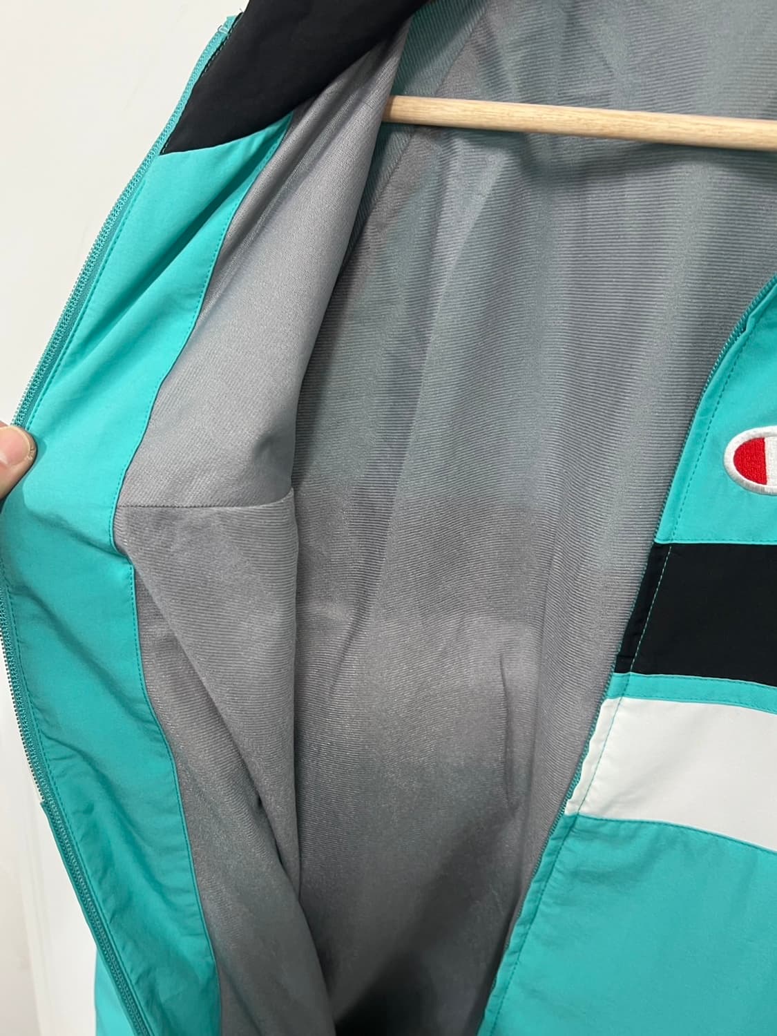 챔피온 투 블록 배색 올드스쿨 바람막이 상품이미지5