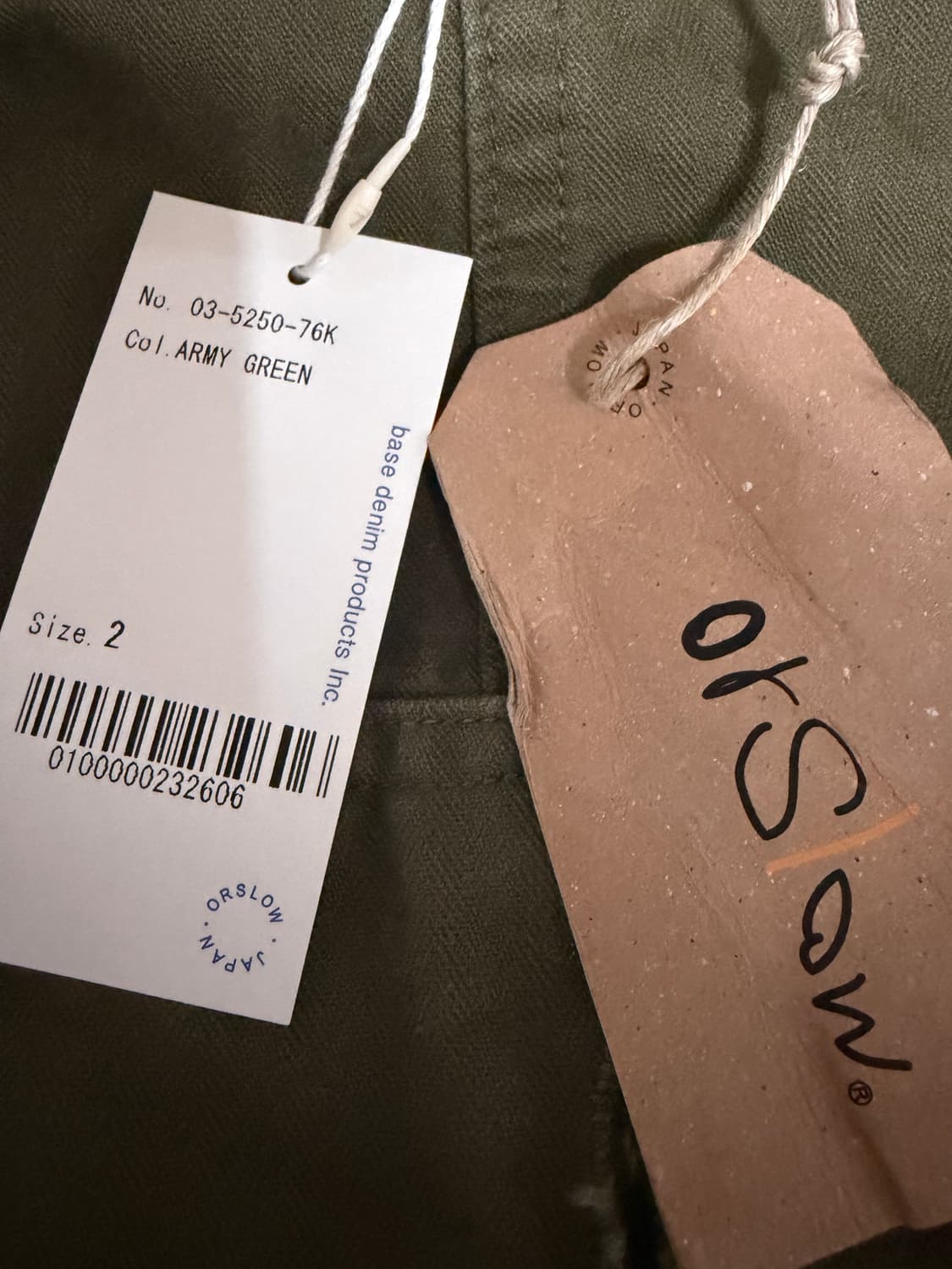 오어슬로우 투포켓 카고 팬츠 2사이즈 상품이미지4