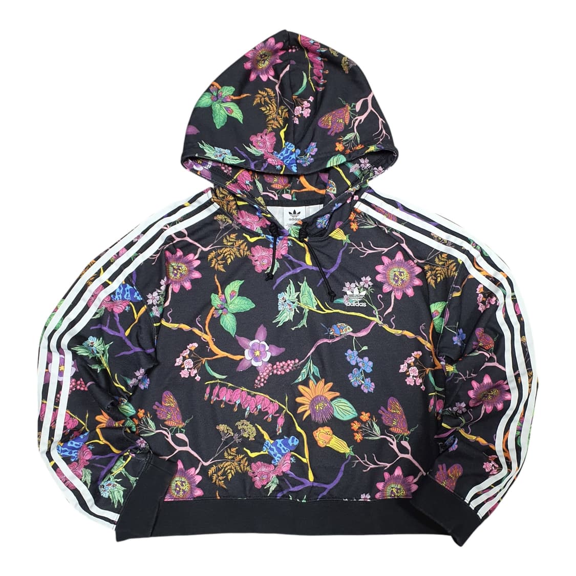 ✨ (바배) 아디다스 플로랄 기하학패턴 크롭 후드티  상품이미지1