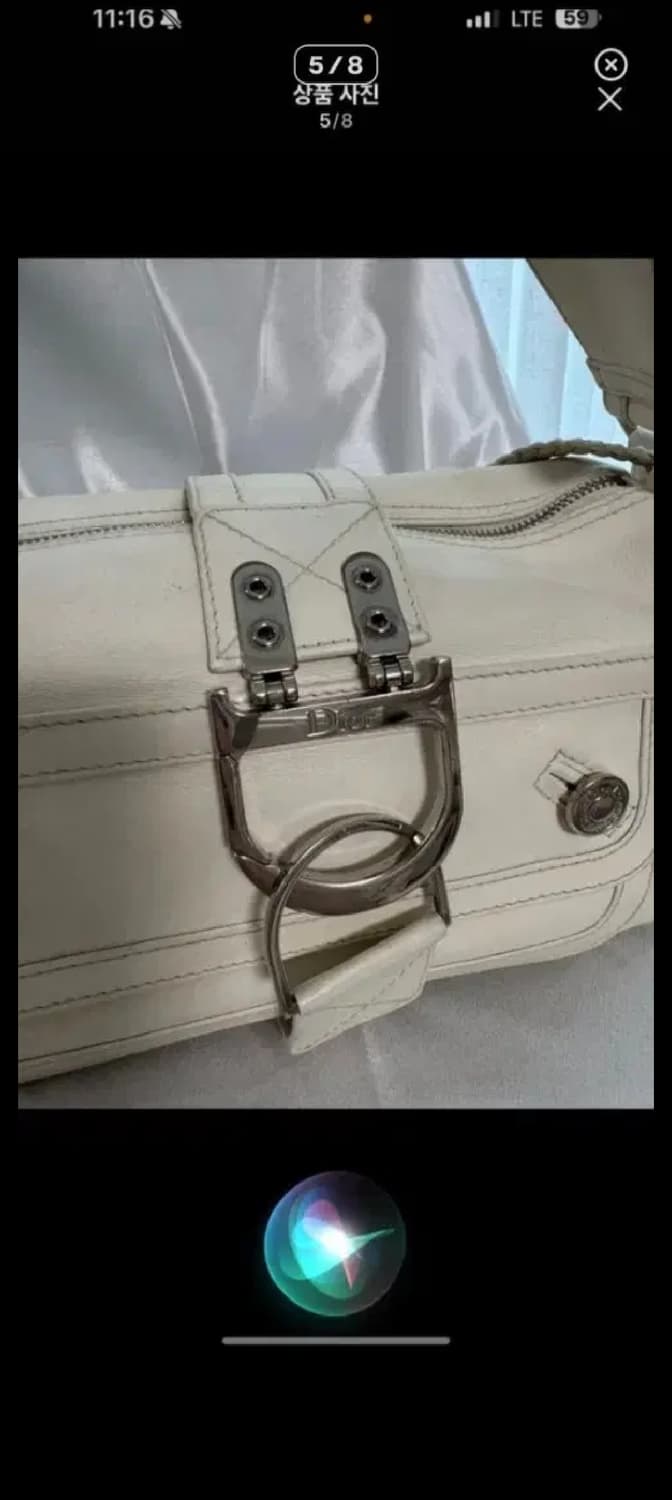 급처 세일 정품 디올 올화이트 플라이트 백 상품이미지5
