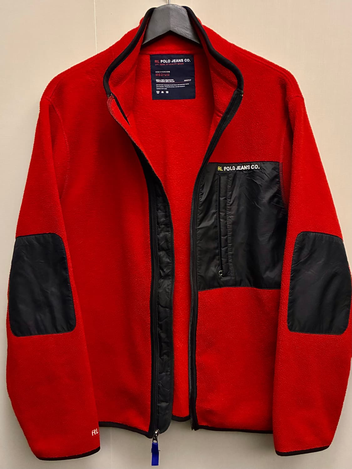 (M~L)00s POLO 폴로 진스컴퍼니 엘보 패치 플리스 후리스자켓 상품이미지7