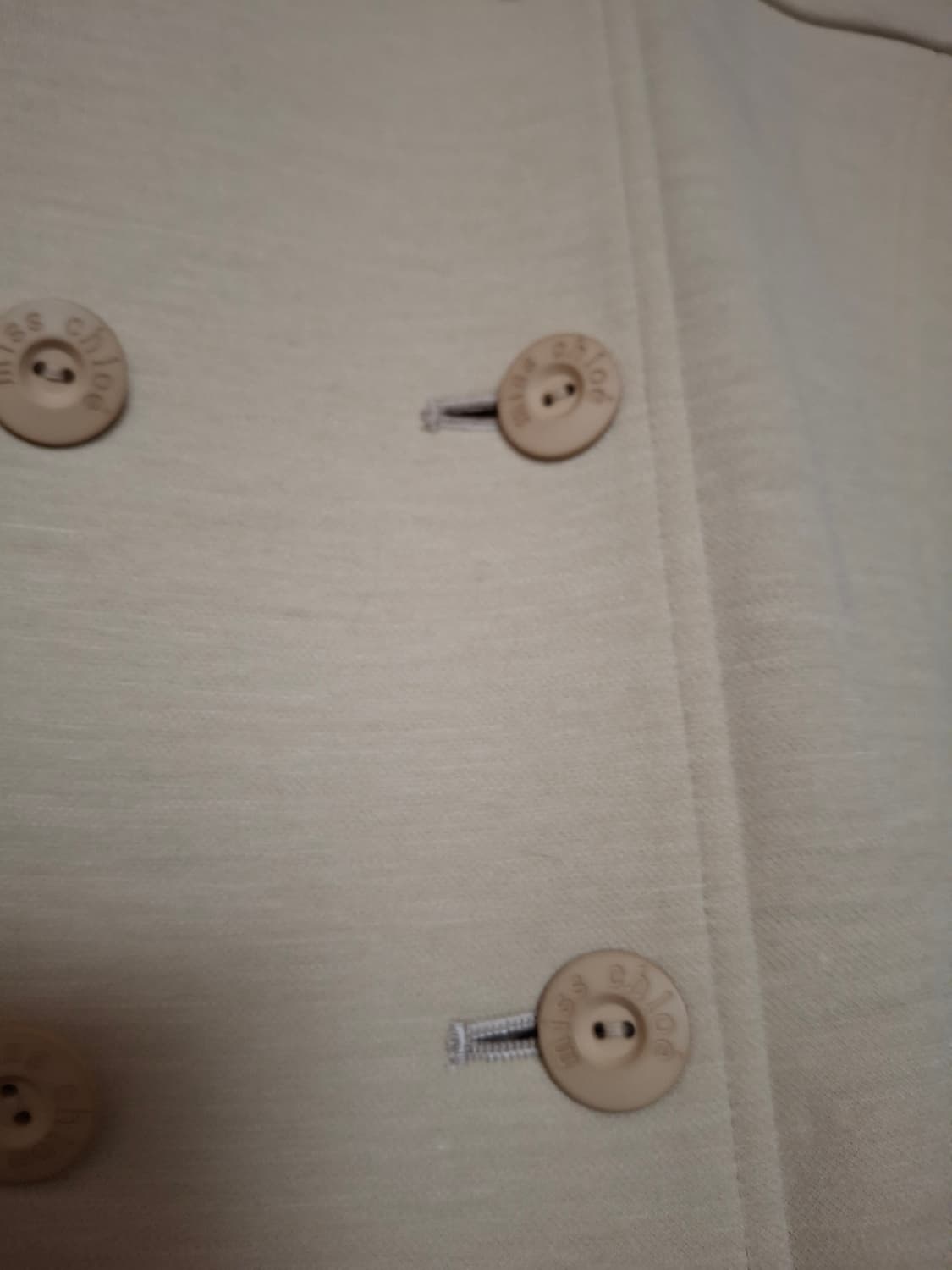 [MISS CHOLE]정품 아이보리 크롭 셔츠(미착용) 상품이미지5