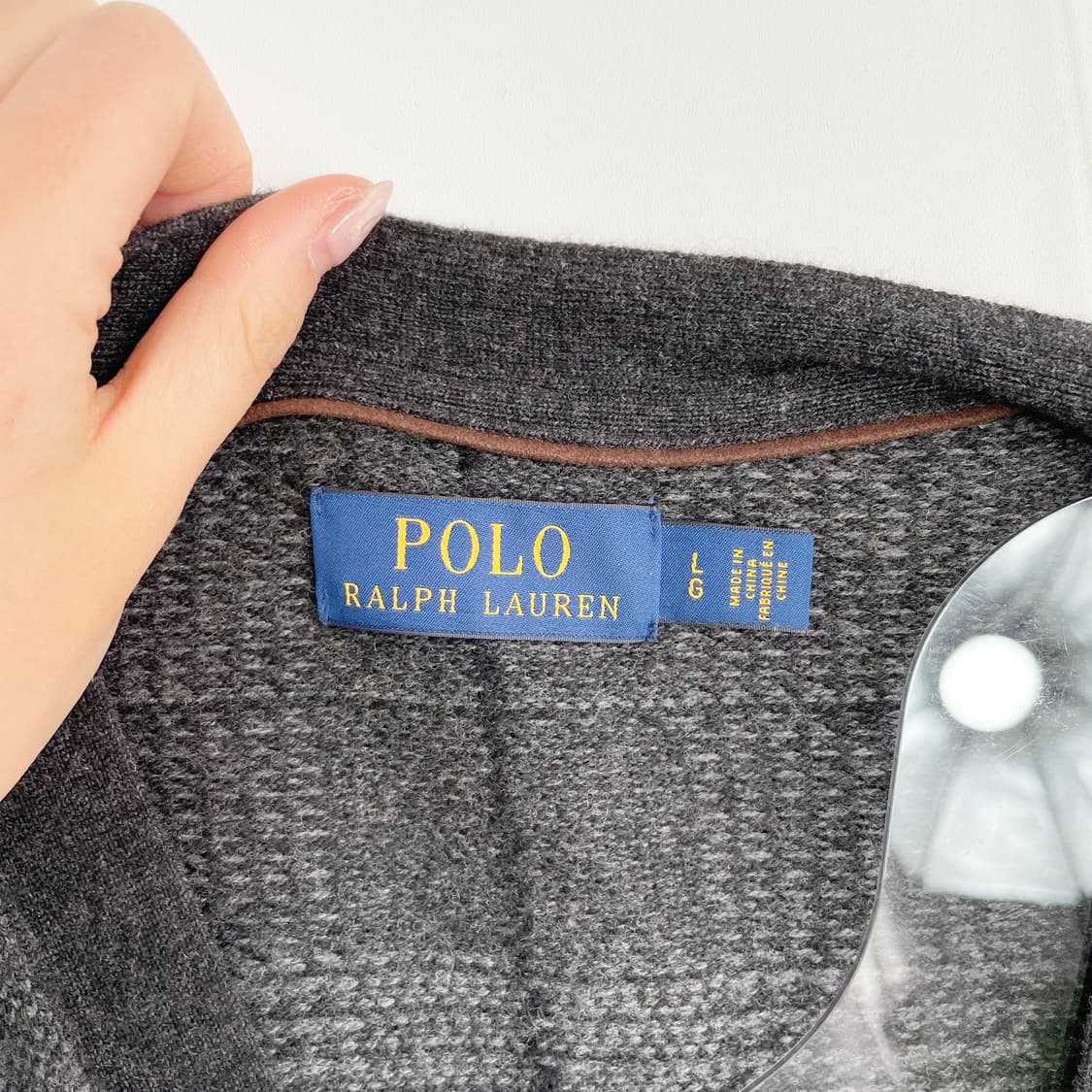 D2 폴로랄프로렌 글렌 플래드 메리노 가디건 XL사이즈 상품이미지5
