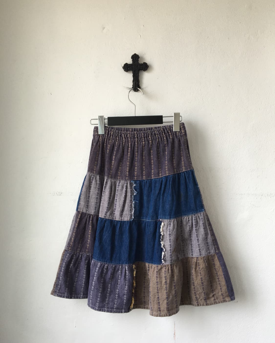 Patch work skirt 상품이미지2