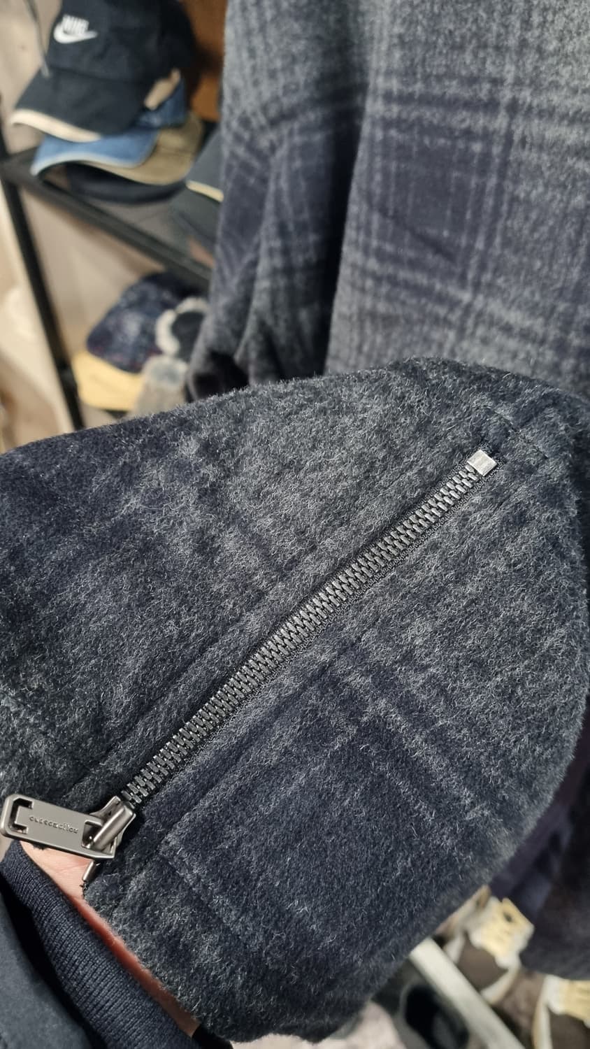 (코오롱)커스텀멜로우 모직혼방 고급 체크 긴팔티셔츠 100 상태최상 상품이미지3