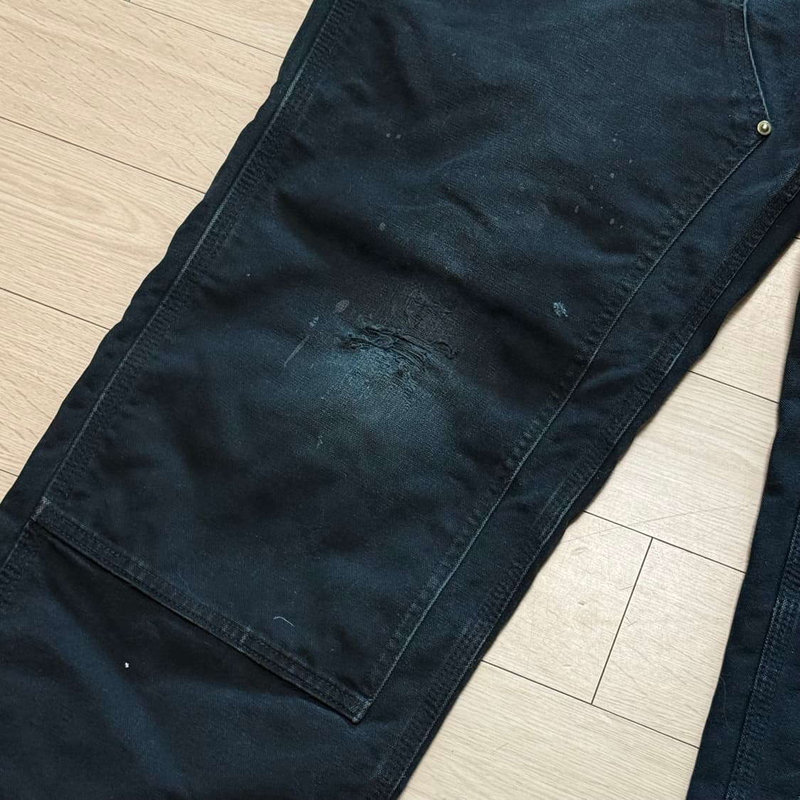 38) 빈티지 칼하트 더블니 블랙 팝니다 상품이미지3