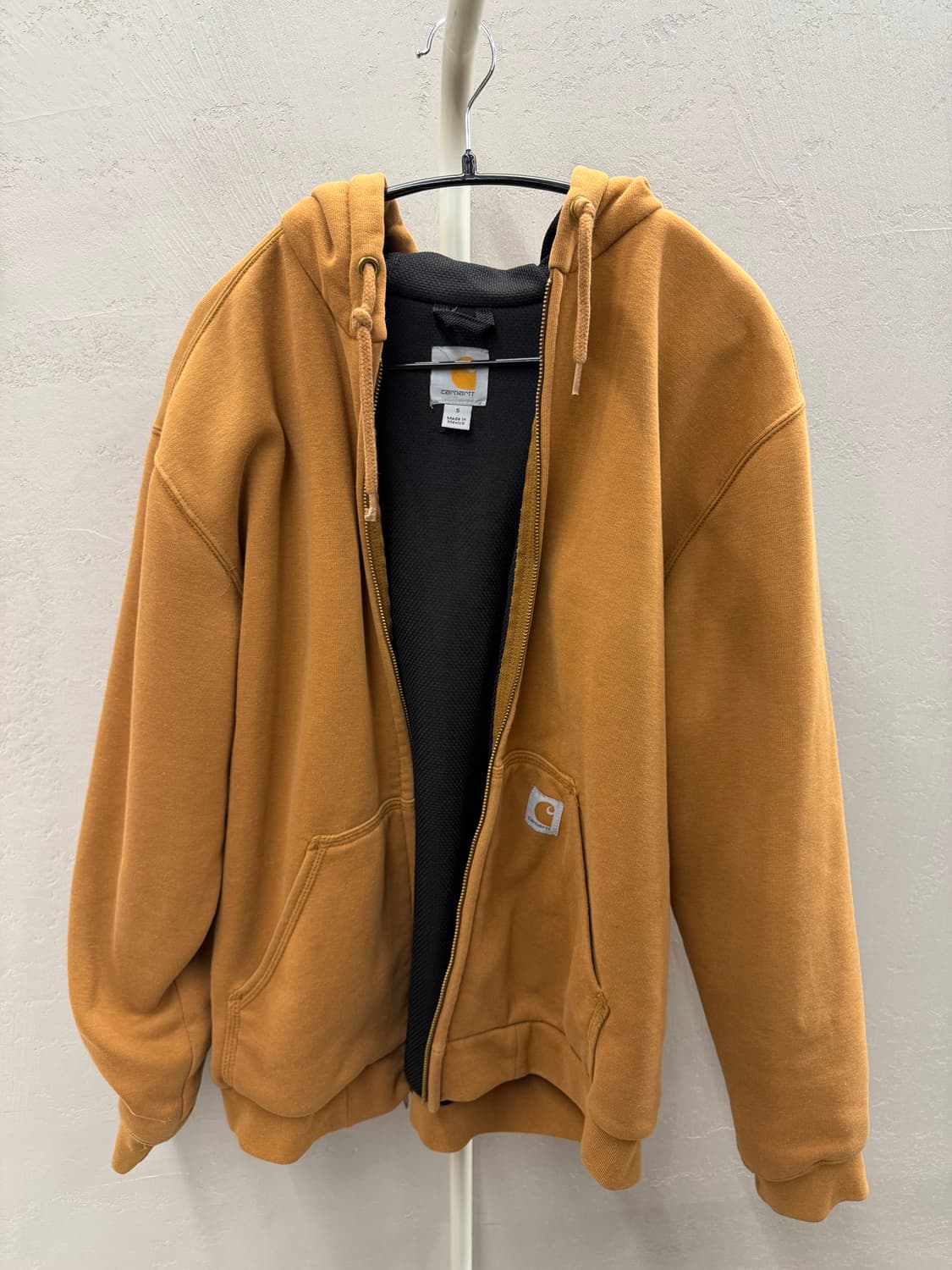 칼하트 레인 디펜더 루즈핏 미드웨이트 써멀 라인드 풀집 후드 스웨트셔츠  상품이미지2