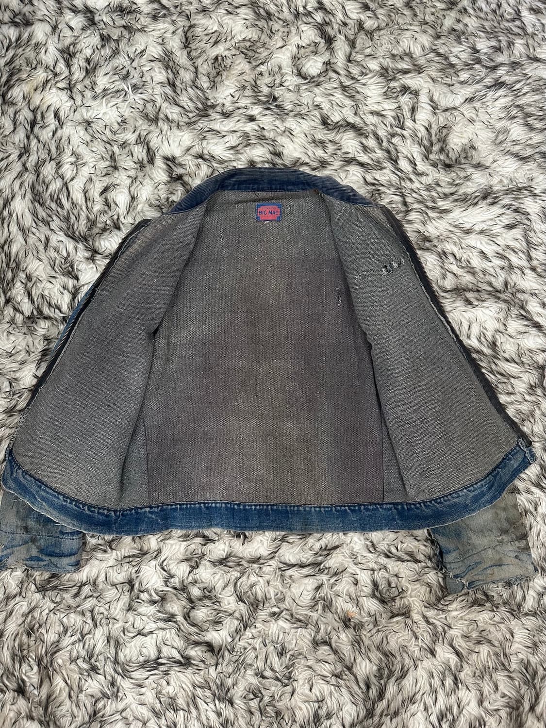 40s USA Big Mac Denim Work Jacket 상품이미지10