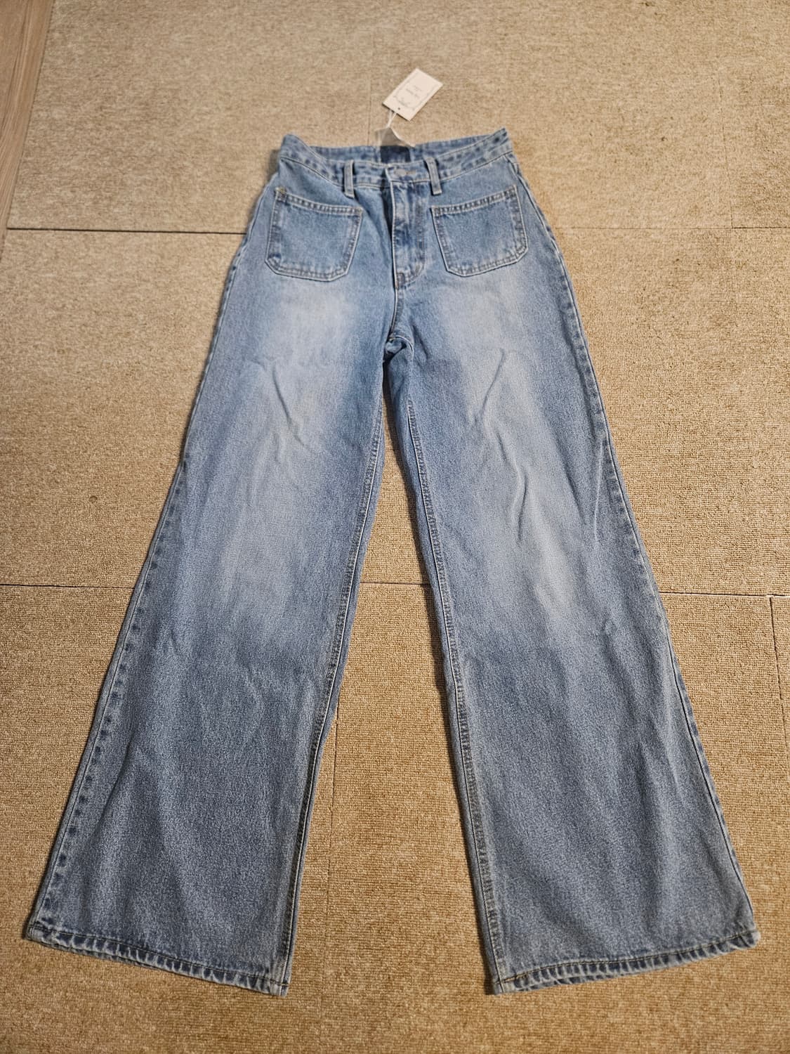 릴리헤이즈 와이드 워싱 데님 새상품  상품이미지1