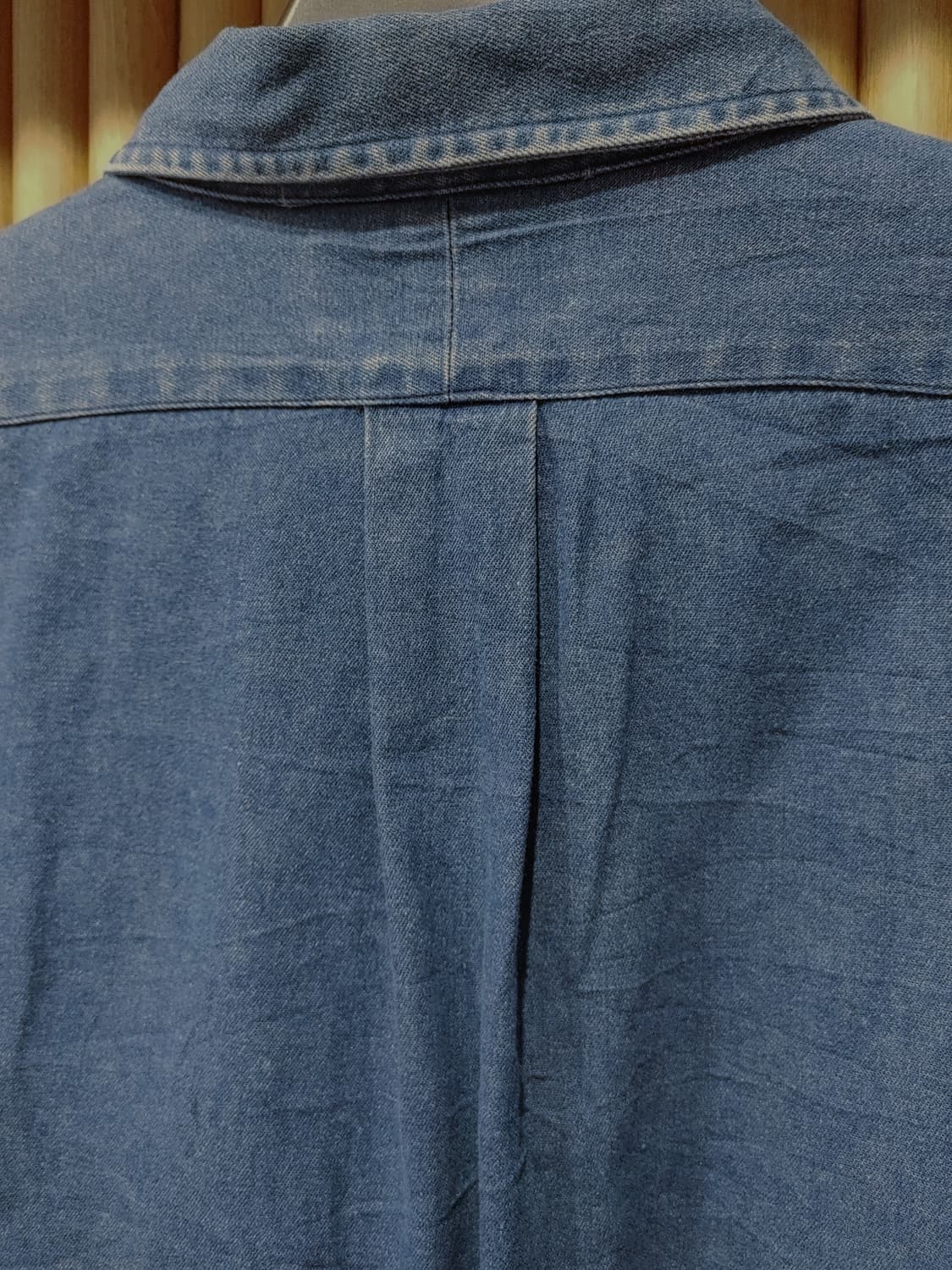 무배) 폴로 랄프로렌 체크 믹스 데님 반집업 - 2XL 상품이미지6