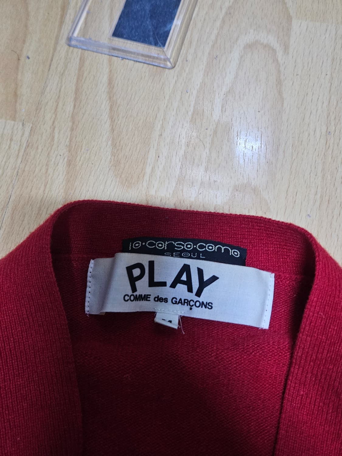 정품 꼼데가르송 가디건 남여공용 M사이즈 상품이미지2