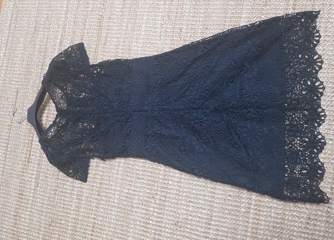 자라 엠브로이더리 레이스 블랙 원피스 / 셀프포트레이트 산드로 마쥬 베르 상품이미지8