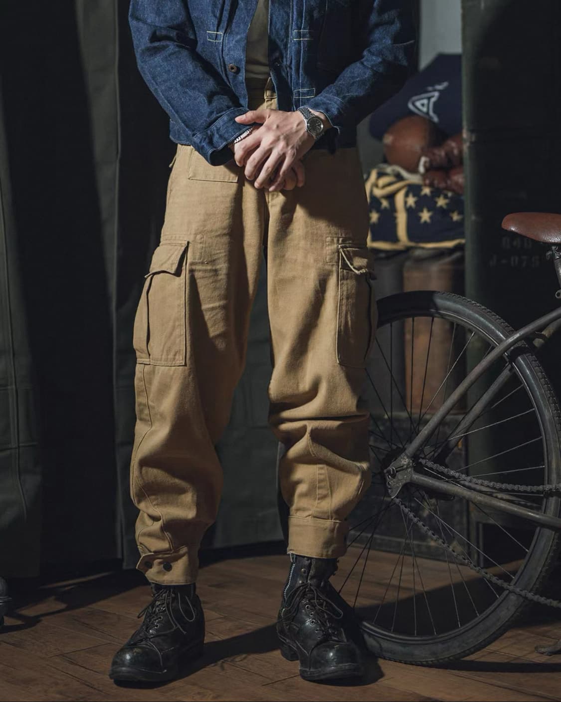 논스탁(브론슨) 벨기에 모터사이클 M-64 MOD 필드 팬츠 상품이미지2