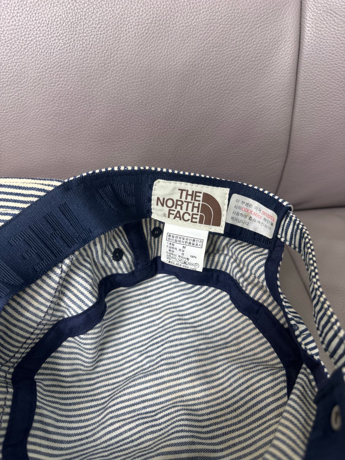 노스페이스 스트라이프 네이비 캠프캡 상품이미지7