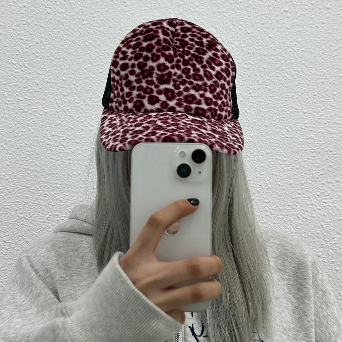 재팬 레오파드 핑크 볼캡 상품이미지1