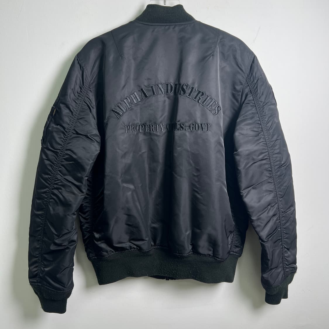 알파인더스트리 블랙 MA-1 항공점퍼 XL 상품이미지6