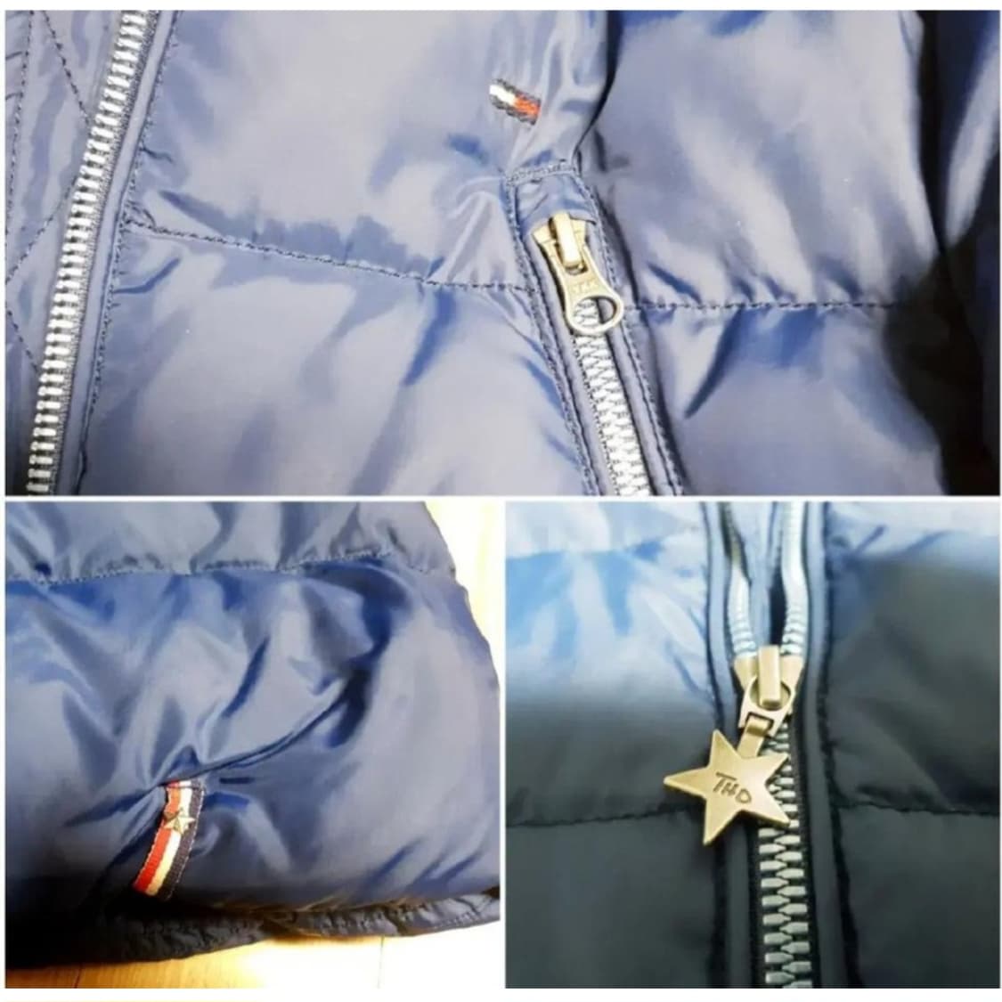 타미힐피거 데님 플레인 폴리 다운 롱패딩 점퍼, 벤치코트  상품이미지7