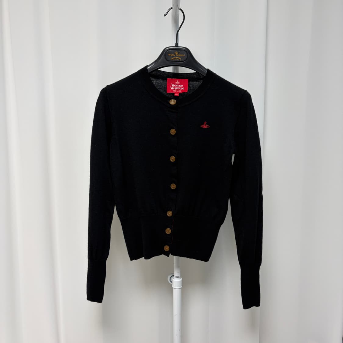 비비안웨스트우드 레드라벨 파인울 베이직 가디건 상품이미지1