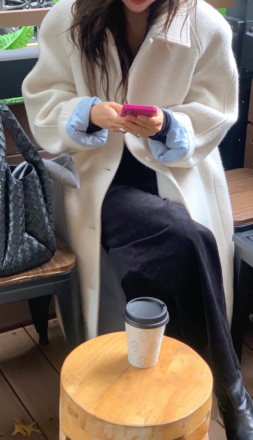 타낫 Dew long coat ivory 듀 롱 코트 아이보리 상품이미지1