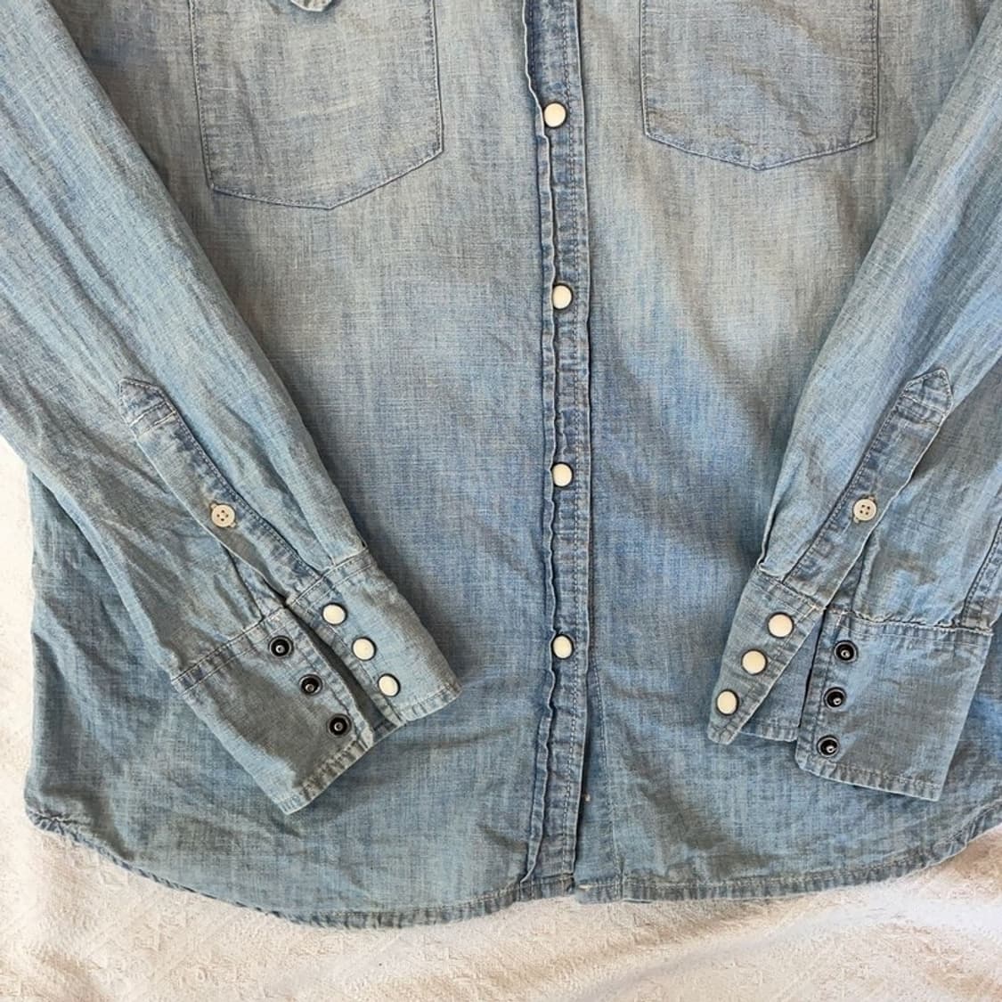 [90] 데님서플라이 여자 투포켓 웨스턴 자수 데님셔츠 상품이미지5