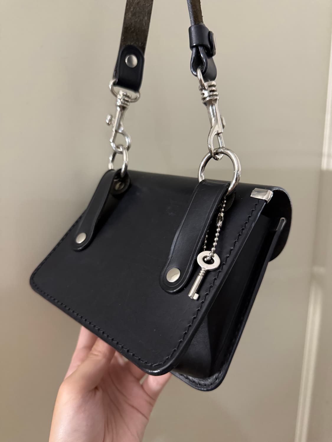 2000s CommedesGarcons mini leather bag 상품이미지5
