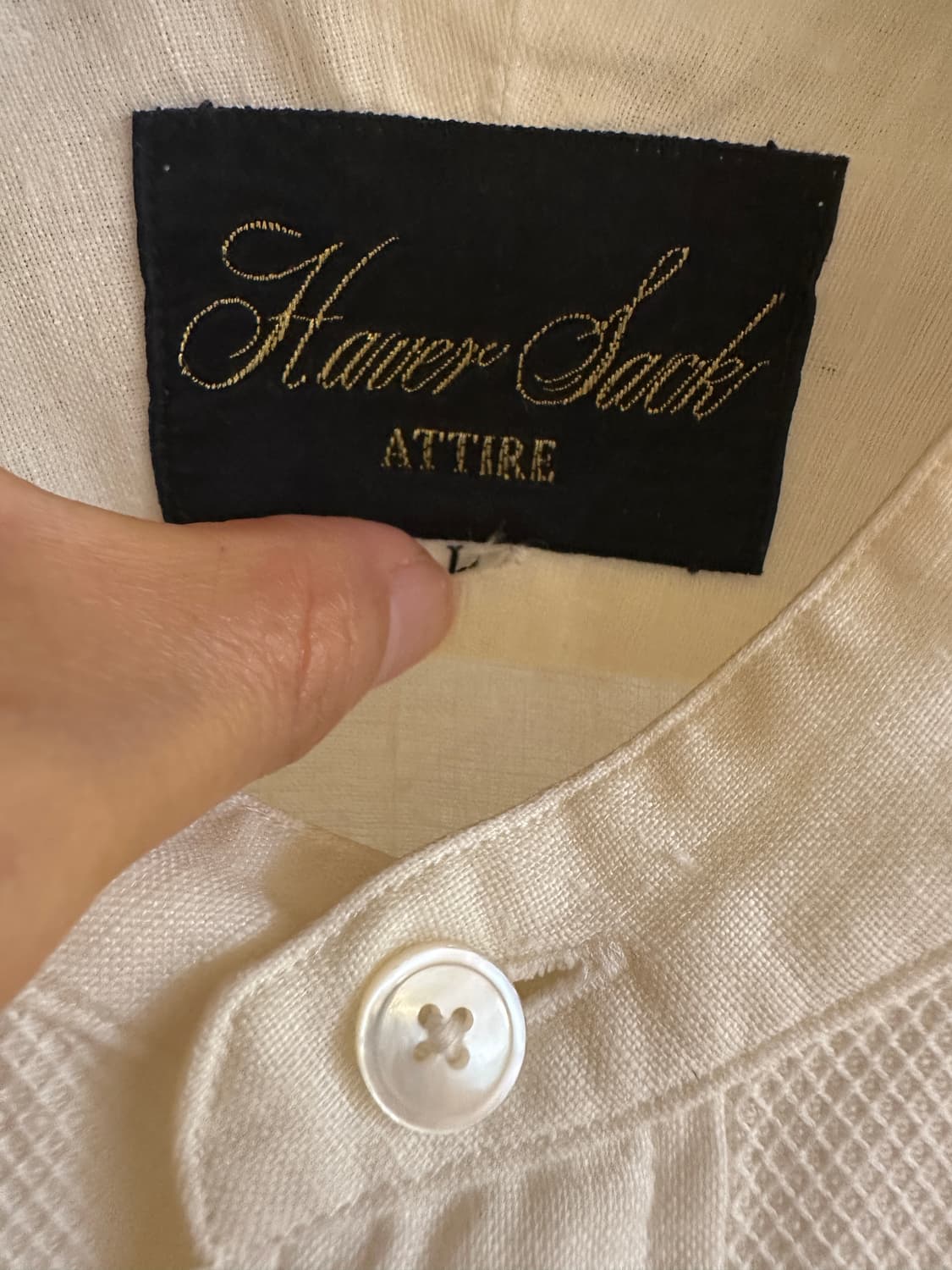 Haver Sack 하버색 린넨 셔츠 L 상품이미지2