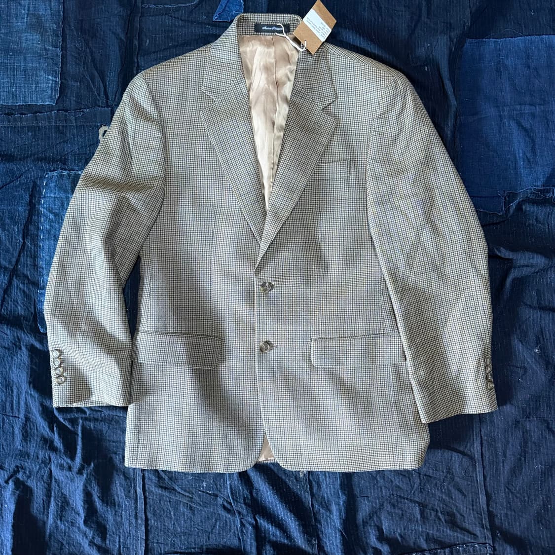 로렌 랄프로렌 울 블랜드 건 클럽 체크 자켓 38R 상품이미지1