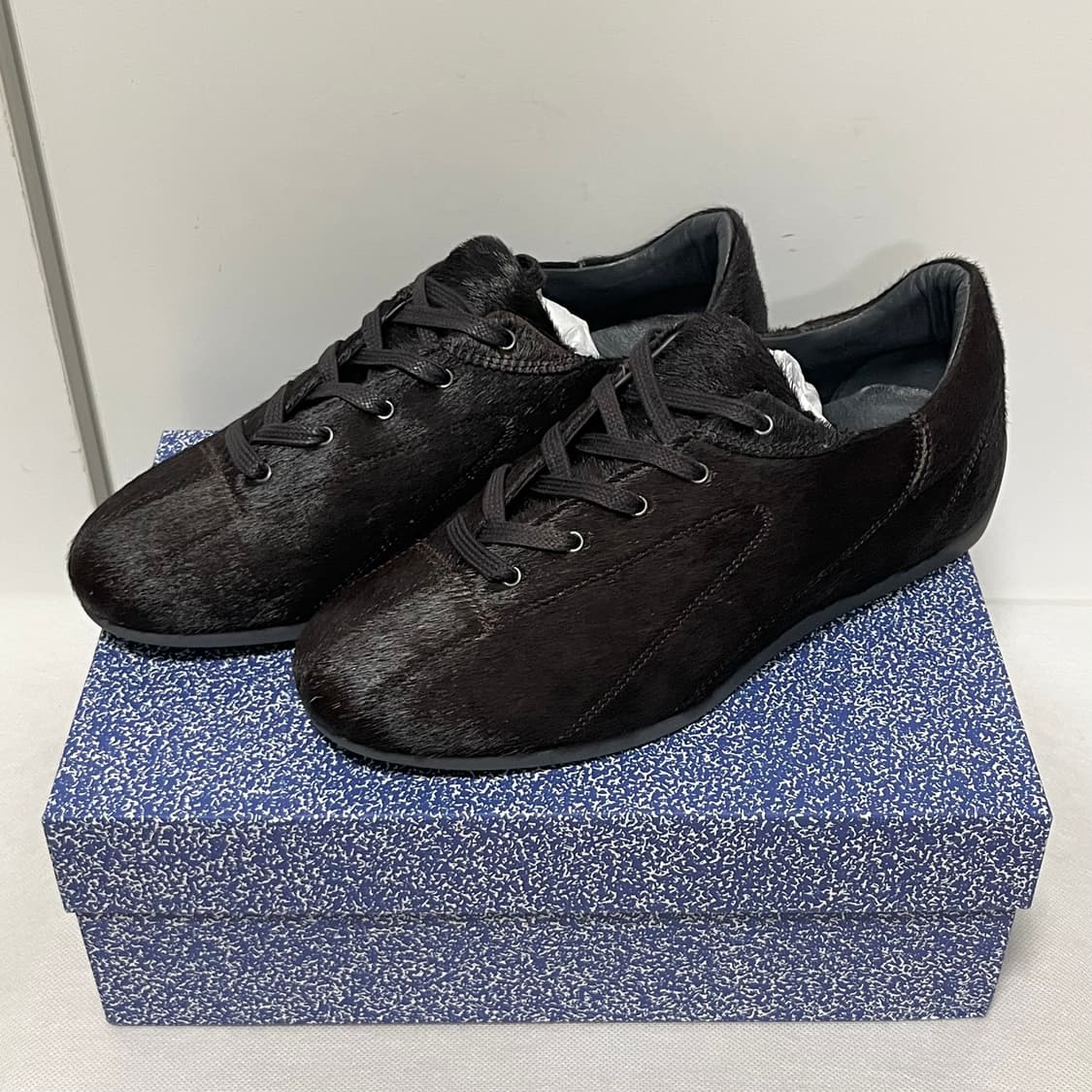 [36,37,38,39]팔로마울 Miles 헤어리 스니커즈/브라운 상품이미지2