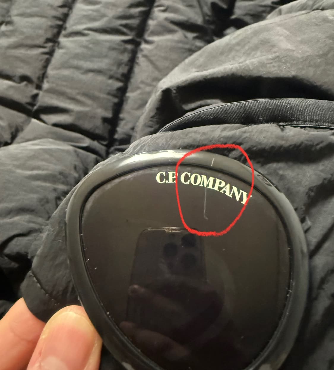 C.P. 컴퍼니 에코 크롬 R 후드 다운 고글 자켓 블랙 - 23FW 5 상품이미지7