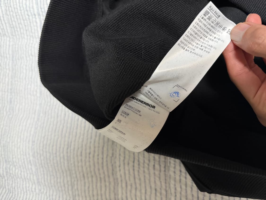 아더에러 시그니피컨트 후드집업01 블랙 L 상품이미지4