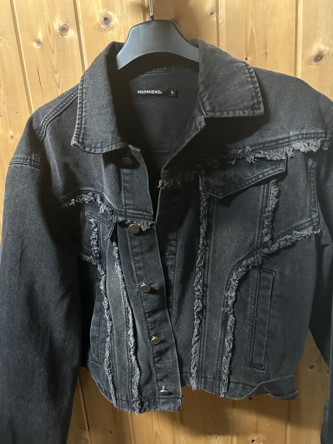 낫포너드 컷오프 크롭 데님 자켓 상품이미지2