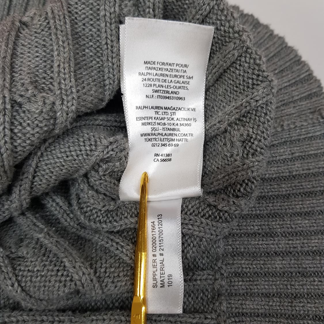 폴로 랄프로렌 케이블 니트 XL사이즈 상품이미지8