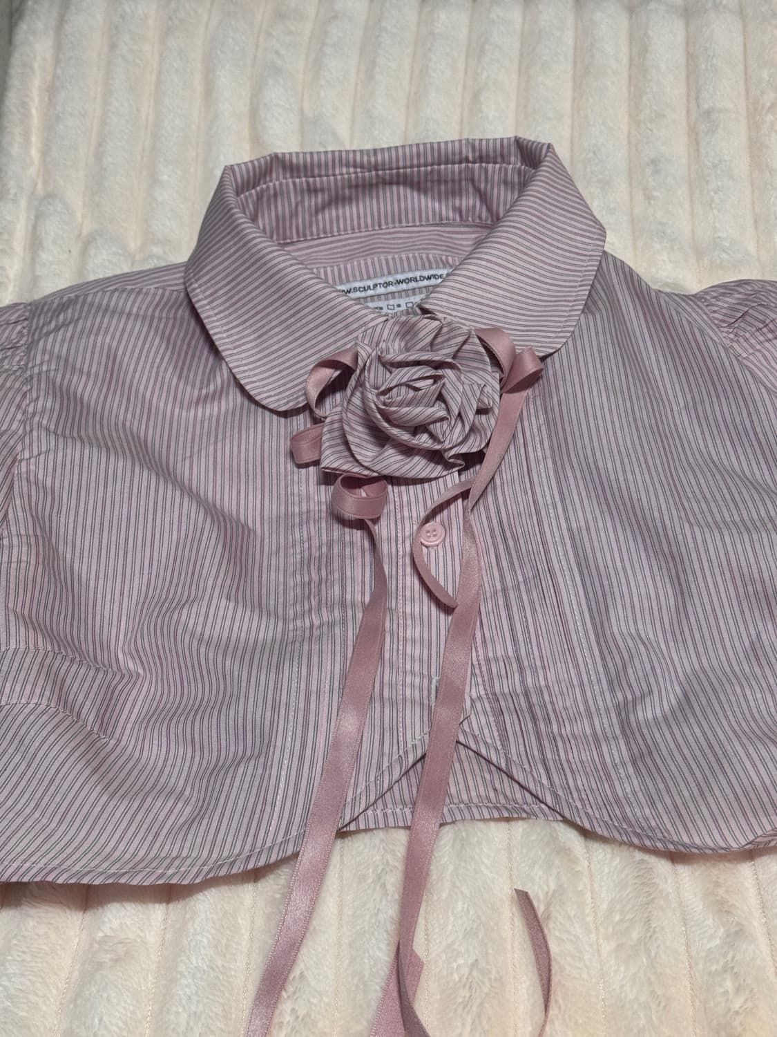 스컬프터 셔츠 Rosetta Baby Shirt Pink Stripe 상품이미지3