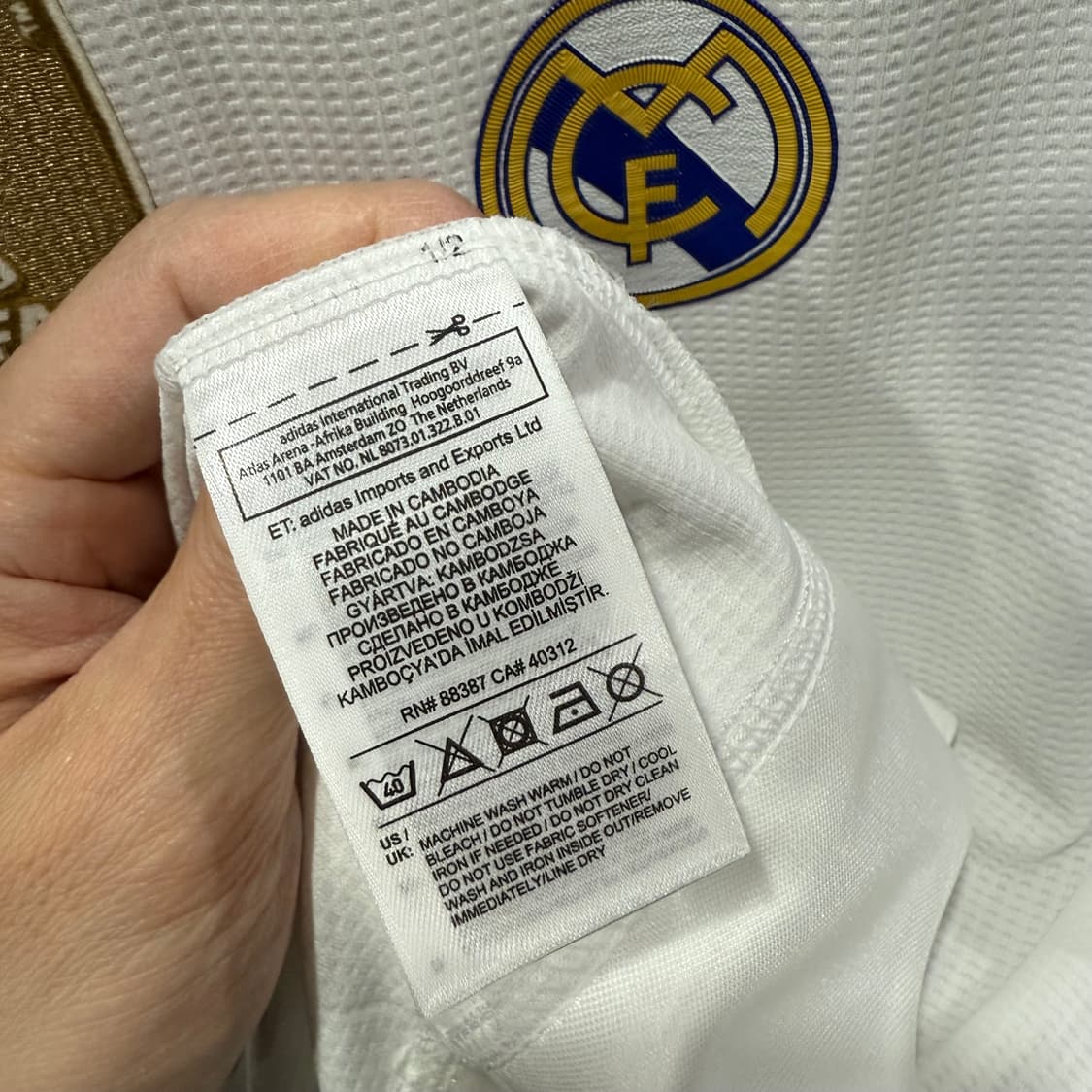 M 아디다스 레알마드리드 축구팀 7 호날두 마킹 유니폼 반팔 티셔츠 상품이미지6