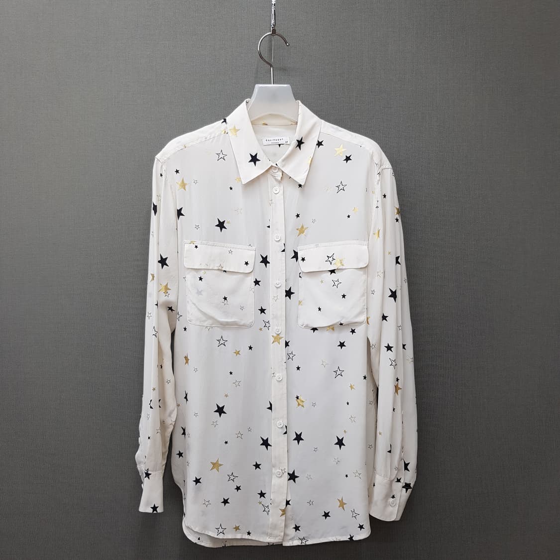 이큅먼트 EQUIPMENT 스타 패턴 실크 셔츠 S사이즈 상품이미지2