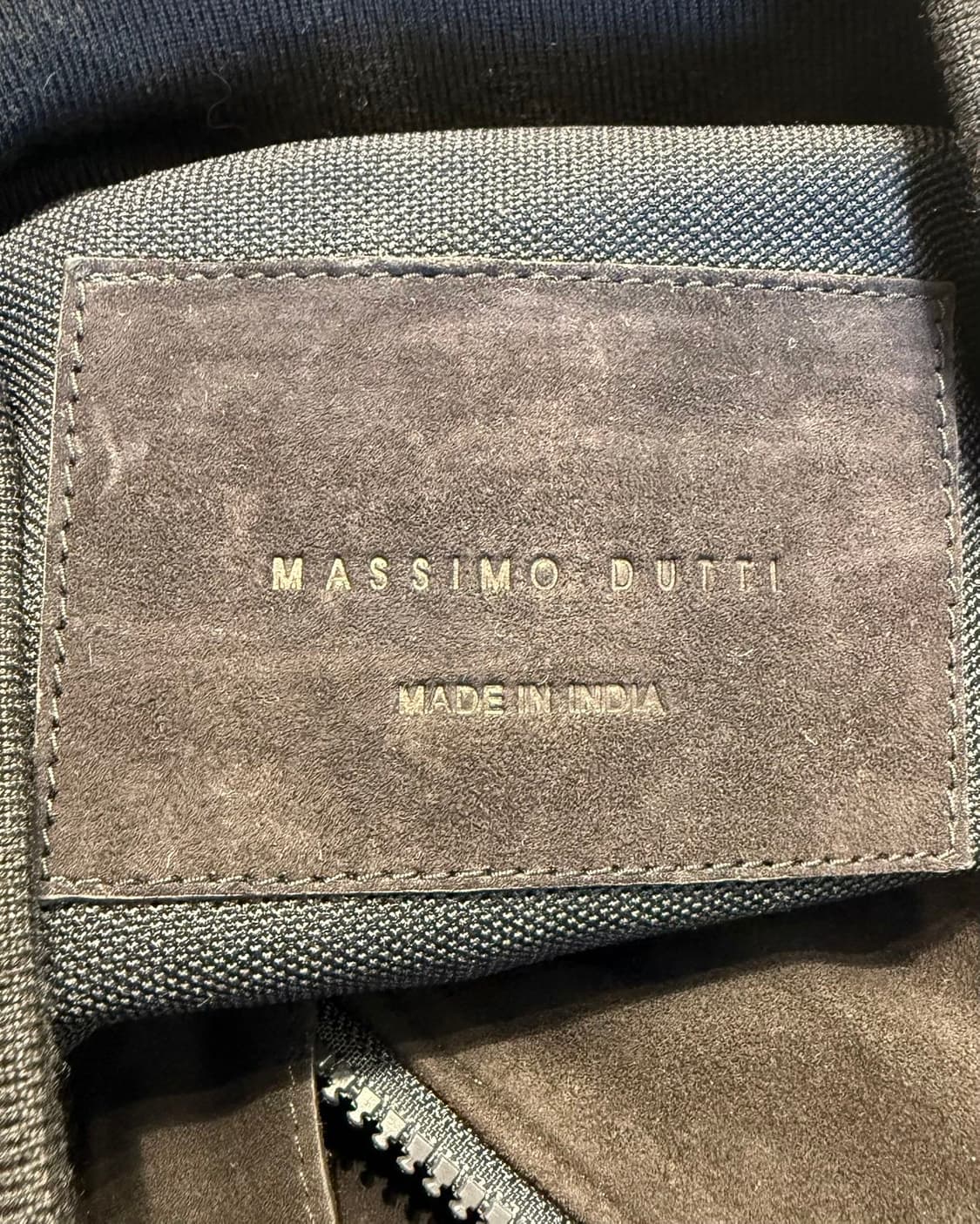 마시모 두띠 블랙 스웨이드 레더 봄버 자켓  상품이미지7