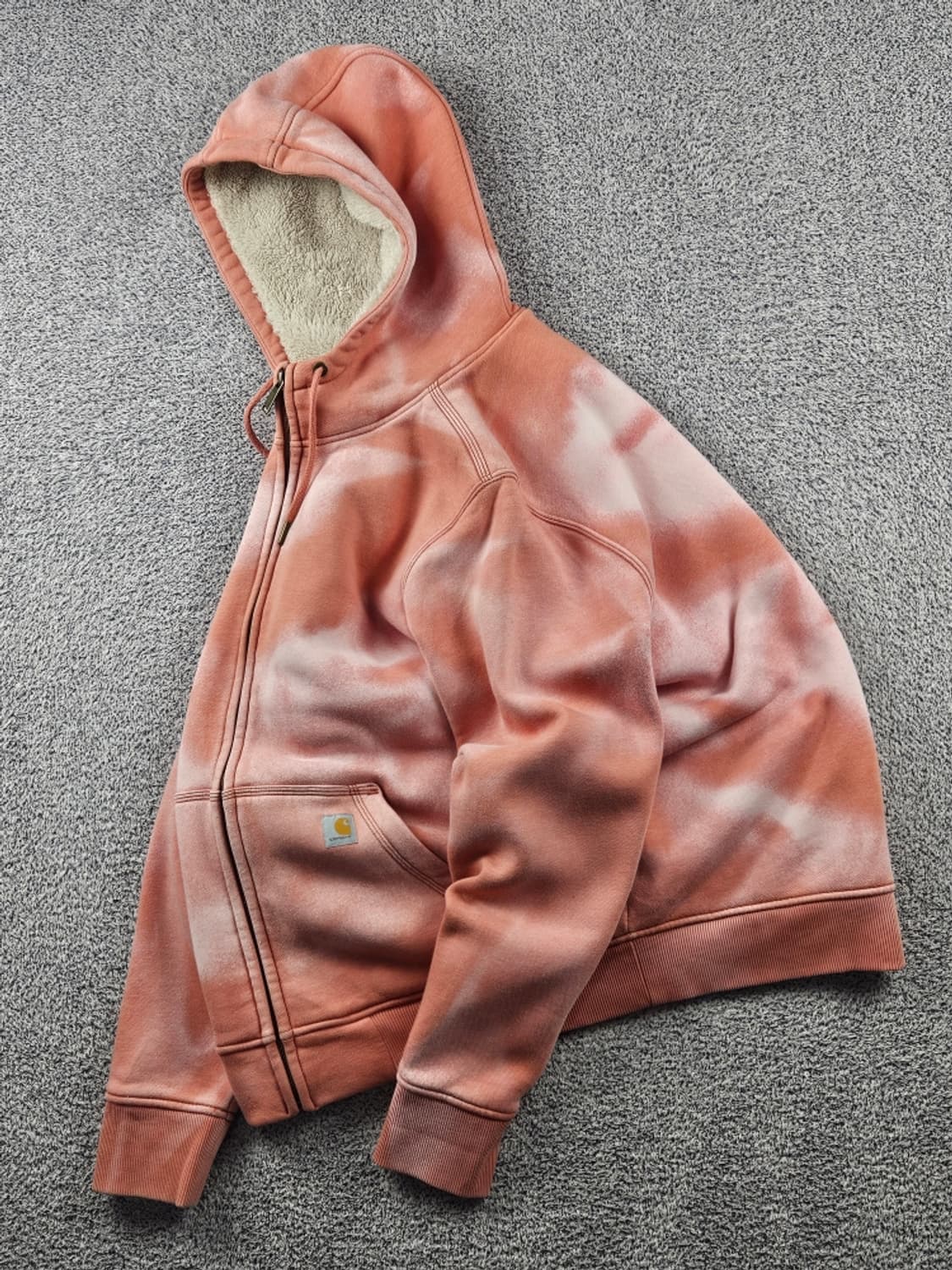 칼하트 다잉워시드 커스텀 쉐르파 라인드 후드집업 ( XL )/ 10825 상품이미지3