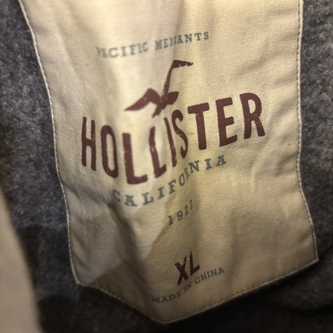 홀리스터 그레이 아치로고 후드집업 상품이미지3