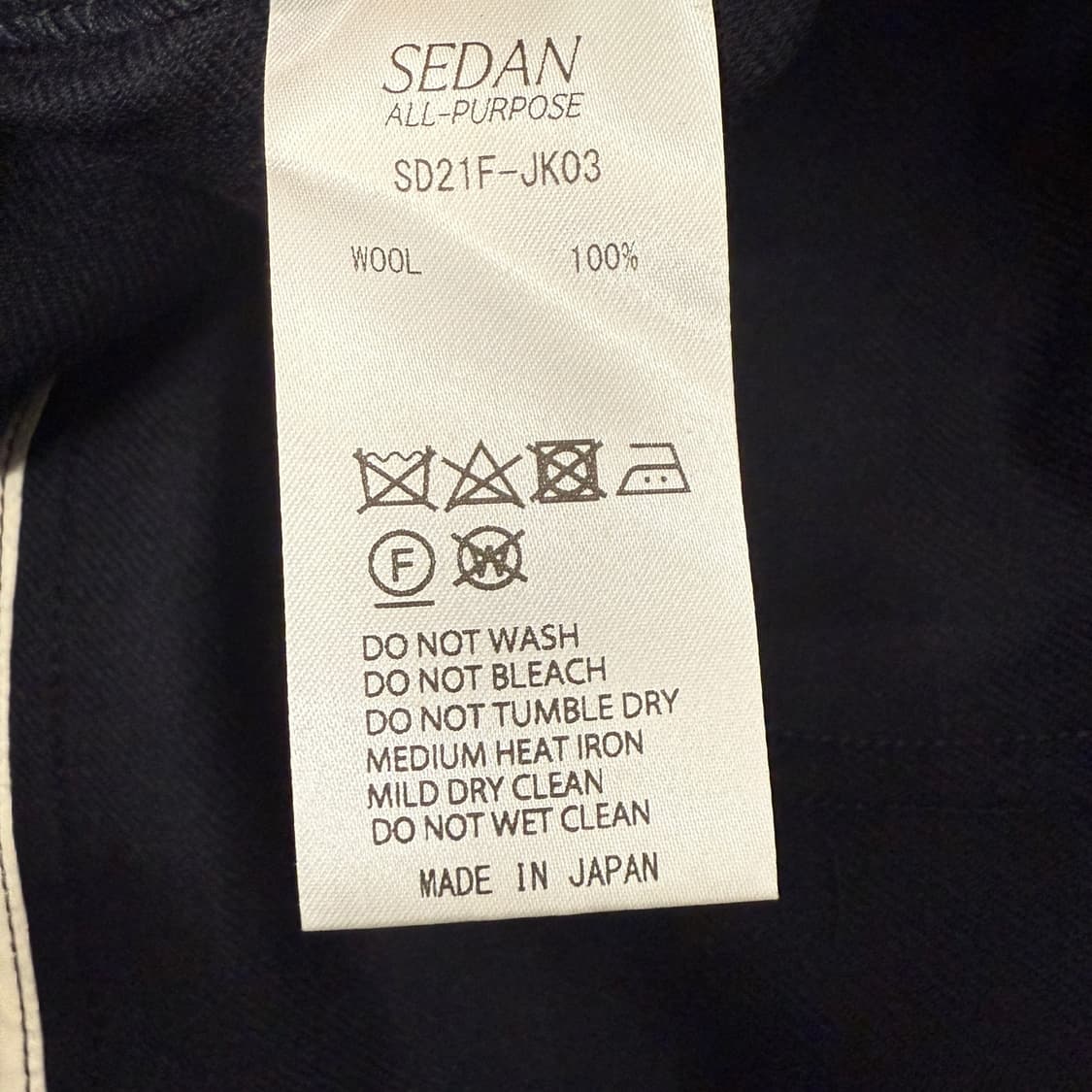 SEDAN ALL PURPOSE 울 자켓 (L)  상품이미지8