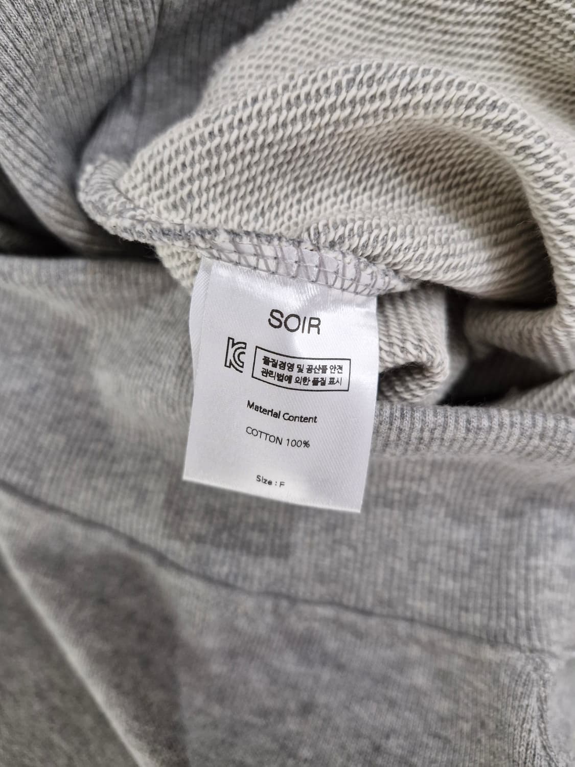 (새상품)SOIR 쏘이르 SR로고 맨투맨 상품이미지7