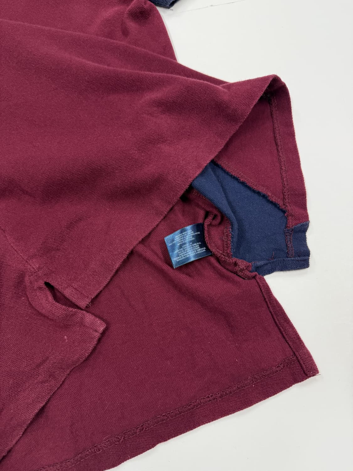 버건디 폴로 카라티셔츠 상품이미지4