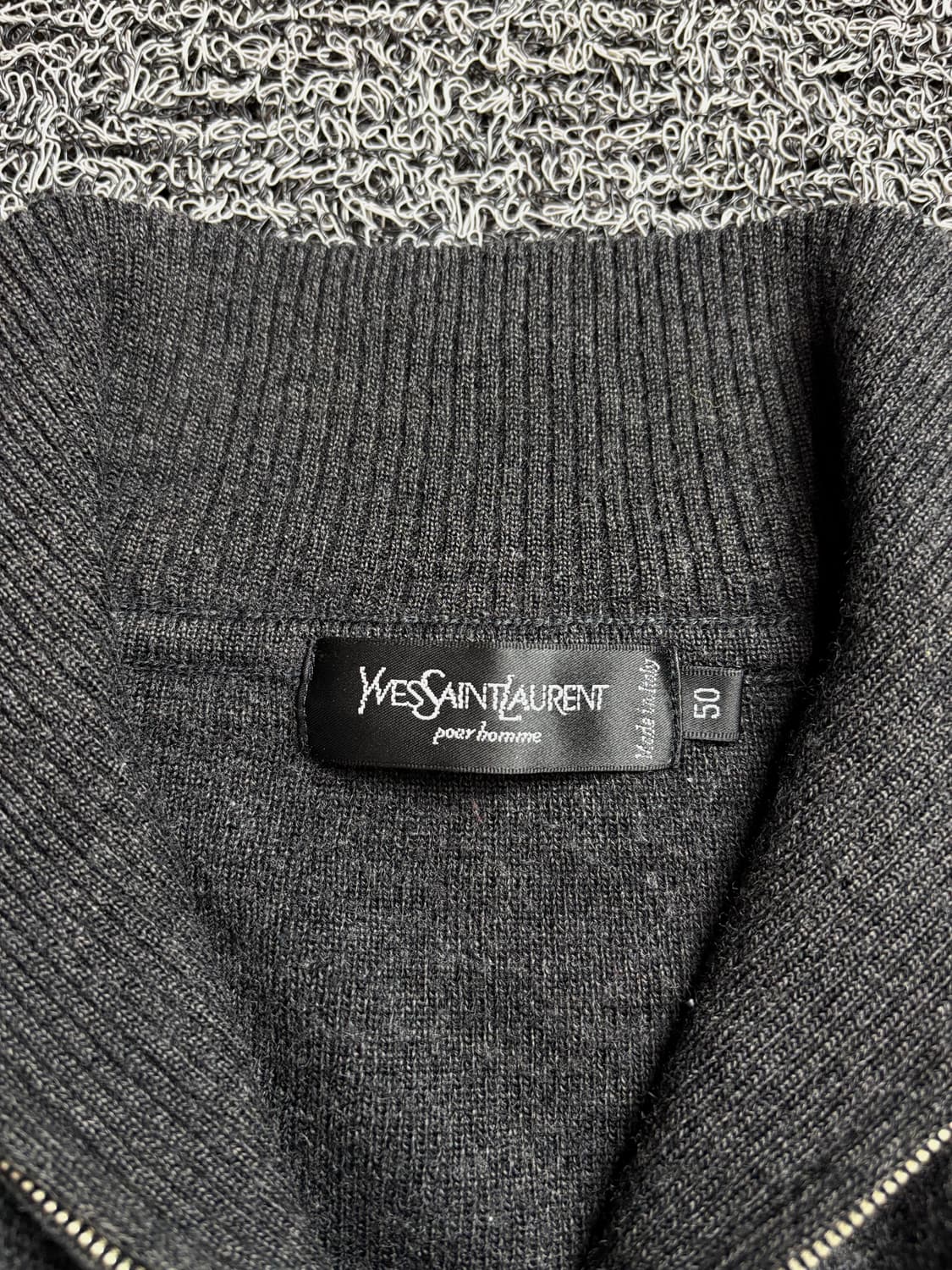 90s YSL 입생로랑 아카이브 하프집업 하이넥 스웨터 2063 상품이미지3