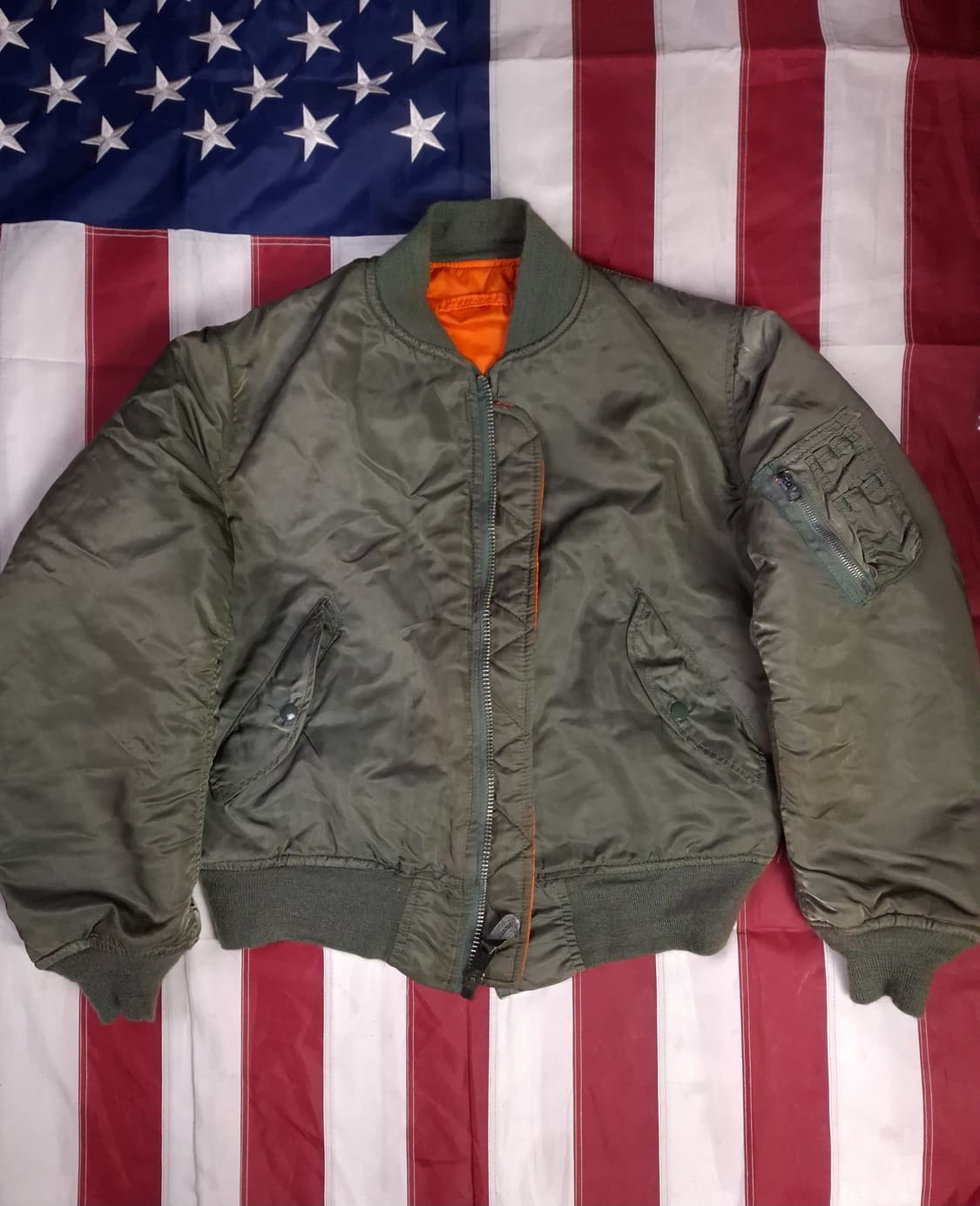 오리지날 미국제조 알파사 미공군 민수용 MA-1 항공자켓 상품이미지1