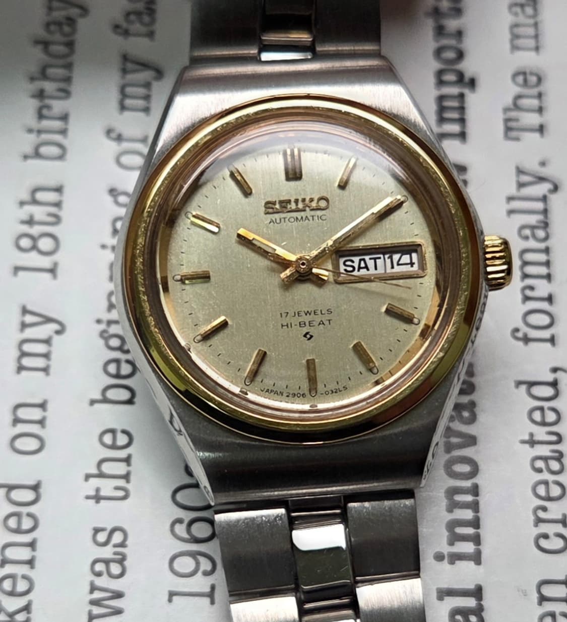 빈티지 세이코 하이비트 샴골판 데이데이트 여성용 브레이슬릿 ver. 상품이미지1