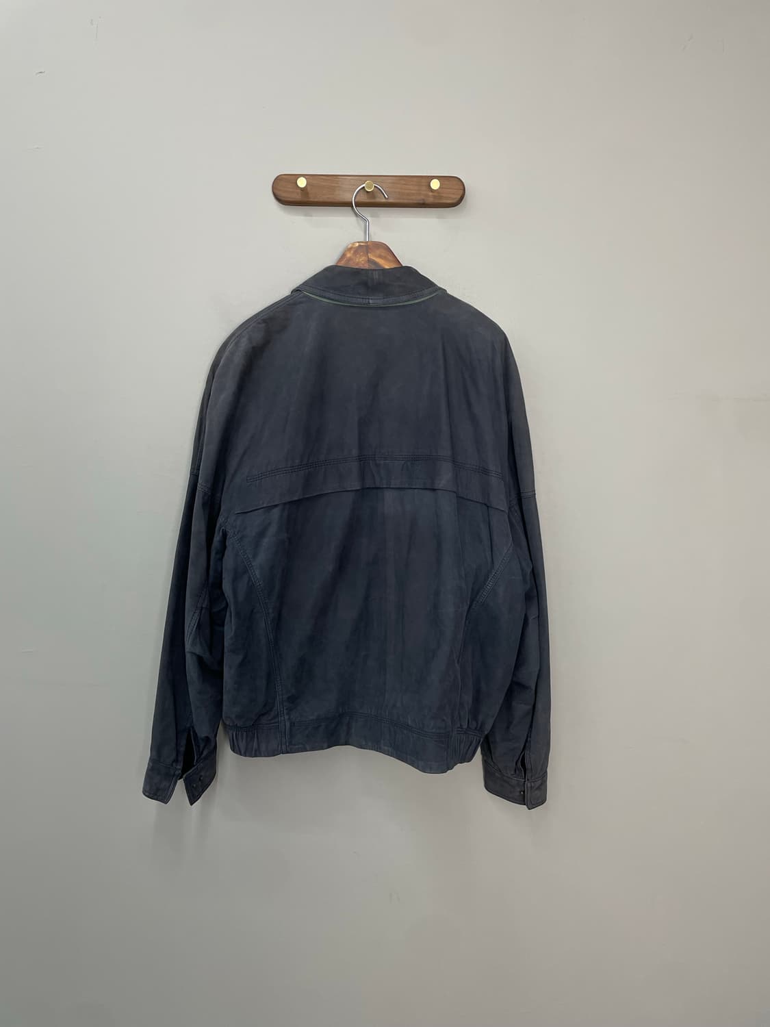 빈티지 네이비 블루종 스웨이드 자켓 H1568 상품이미지3