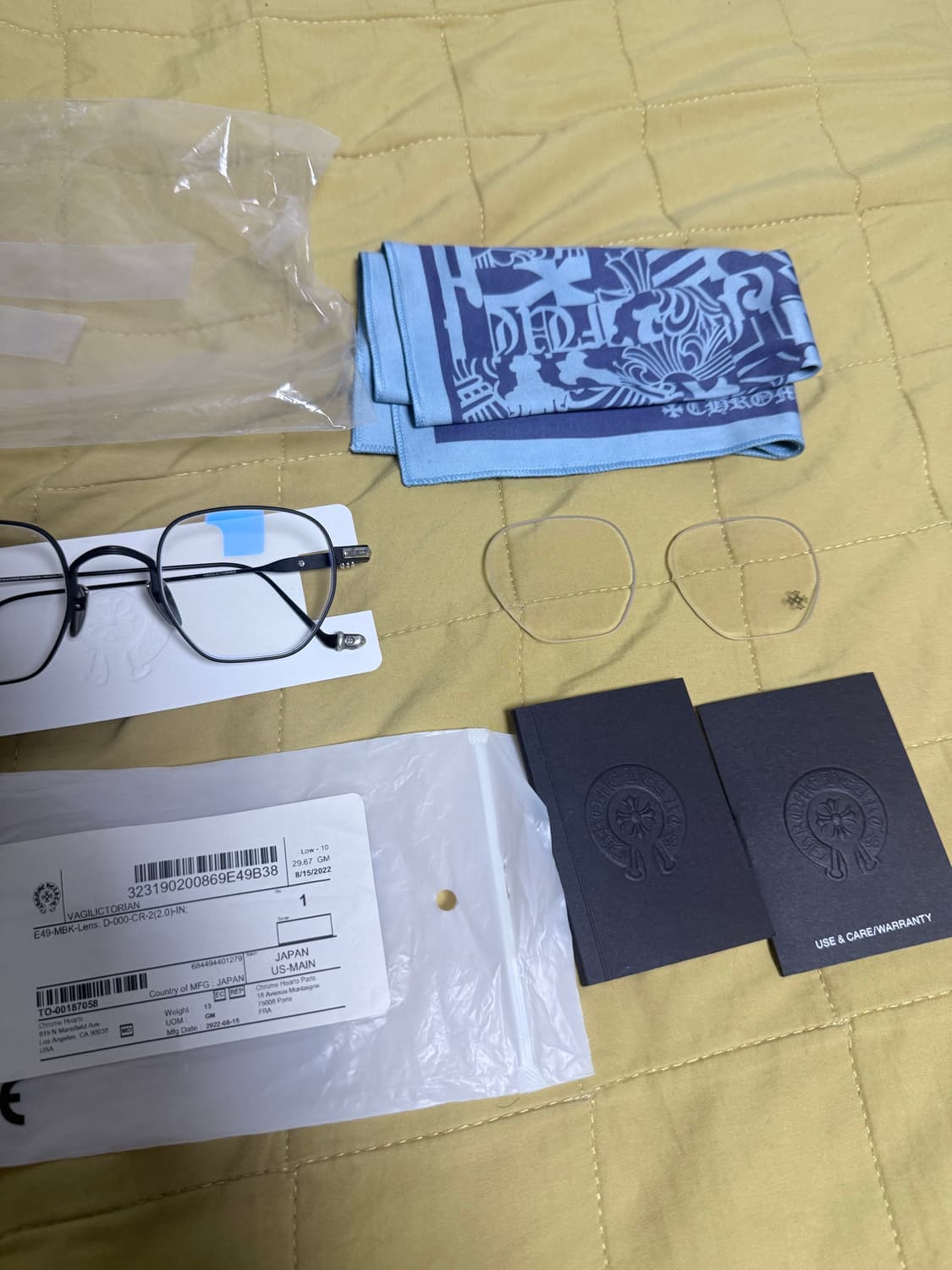 크림구매)크롬하츠 안경 바질릭토리안 매트블랙 상품이미지6