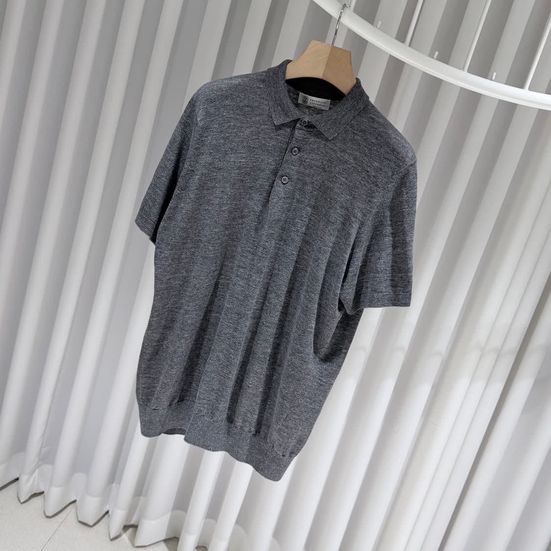 (A+/56) / 브루넬로쿠치넬리 린넨 코튼 카라 폴로 반팔 티셔츠 상품이미지2