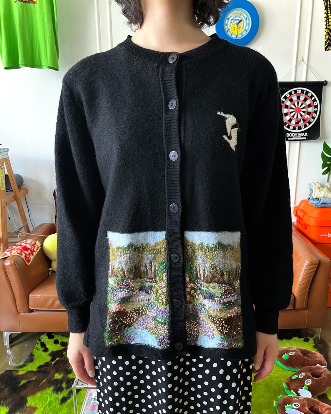 1980-90s Anubis Japan Old Wool Cardigan 상품이미지2