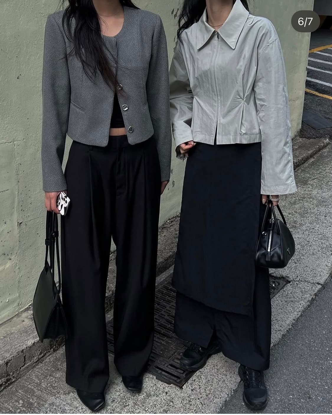 트리밍버드 트위드 자켓 그레이 상품이미지2